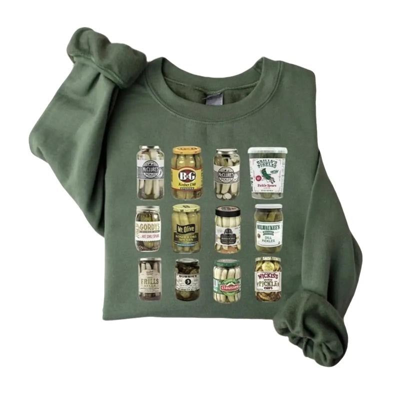 Vintage Canned Pickles - Adult & Kids T-Shirts, Sweatshirts & Hoodies apparel design preview 1