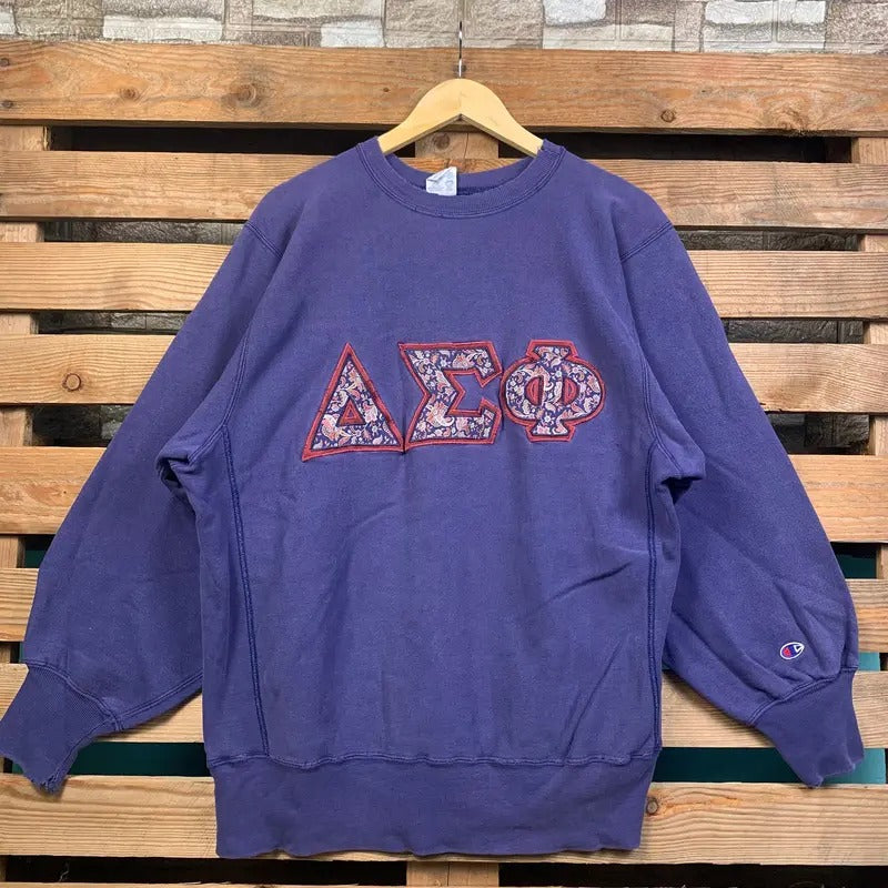 Vintage Champion Reverse Weave Alpha Phi Jumper - Adult & Kids T-Shirts, Sweatshirts & Hoodies apparel design preview 1