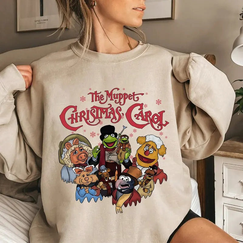 Vintage Carol Funny Kermit Friends Muppet Cartoon - Adult & Kids T-Shirts, Sweatshirts & Hoodies apparel design preview 1