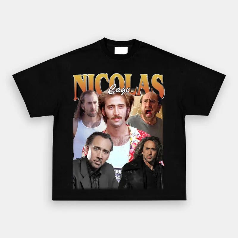 Vintage College Johnny Manziel Limited Nicolas Cage - Adult & Kids T-Shirts, Sweatshirts & Hoodies apparel design preview 1