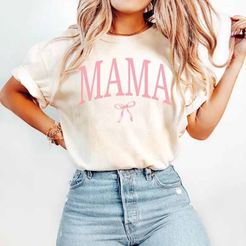 Vintage Coquette Mama Cotton Casual Polyeste - Adult & Kids T-Shirts, Sweatshirts & Hoodies apparel design preview 1