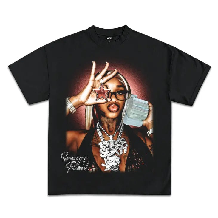 Vintage Cute Red Star Sexyyyy - Adult & Kids T-Shirts, Sweatshirts & Hoodies apparel design preview 1