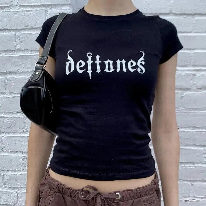 Vintage Deftones Baby Retro Punk Streetwear Emo Girl - Adult & Kids T-Shirts, Sweatshirts & Hoodies apparel design preview 1