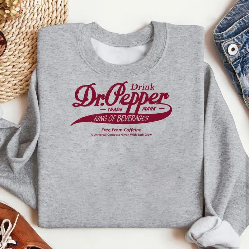 Vintage Dr Pepper Classic Cotton - Adult & Kids T-Shirts, Sweatshirts & Hoodies apparel design preview 1