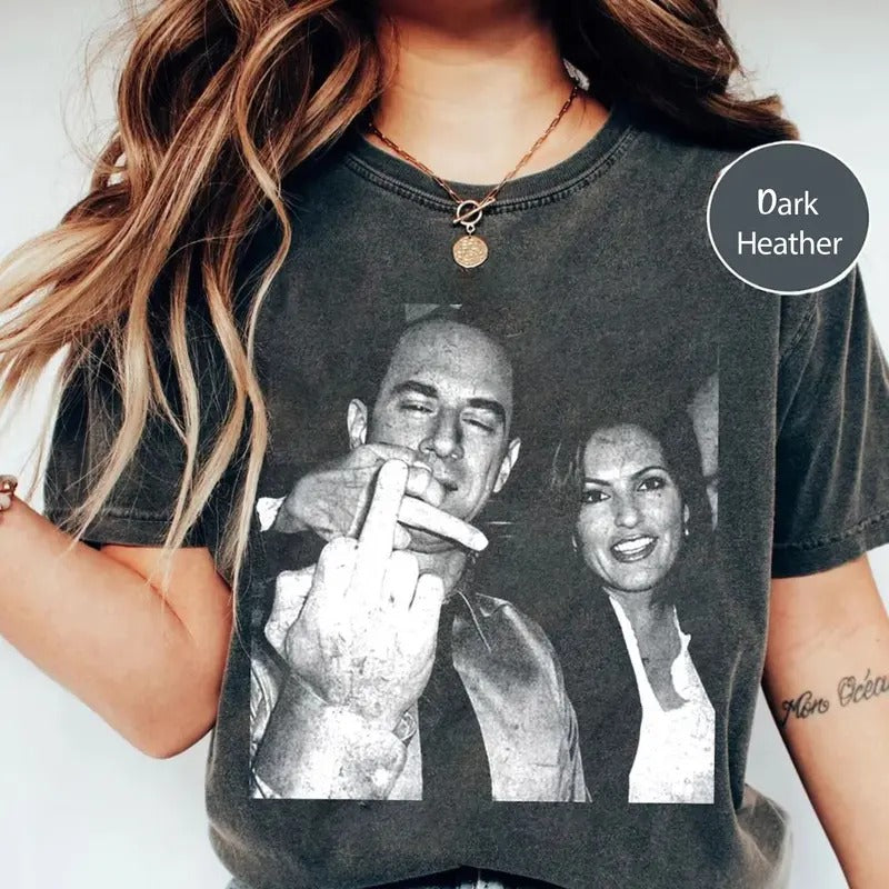 Vintage Elliot Stabler Olivia Benson Law Order SVU - Adult & Kids T-Shirts, Sweatshirts & Hoodies apparel design preview 1