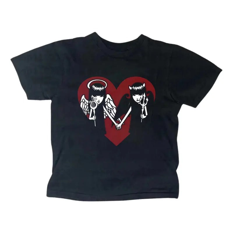 Vintage Emily Strange Baby Gothic Emo Girl Top Y2k - Adult & Kids T-Shirts, Sweatshirts & Hoodies apparel design preview 1