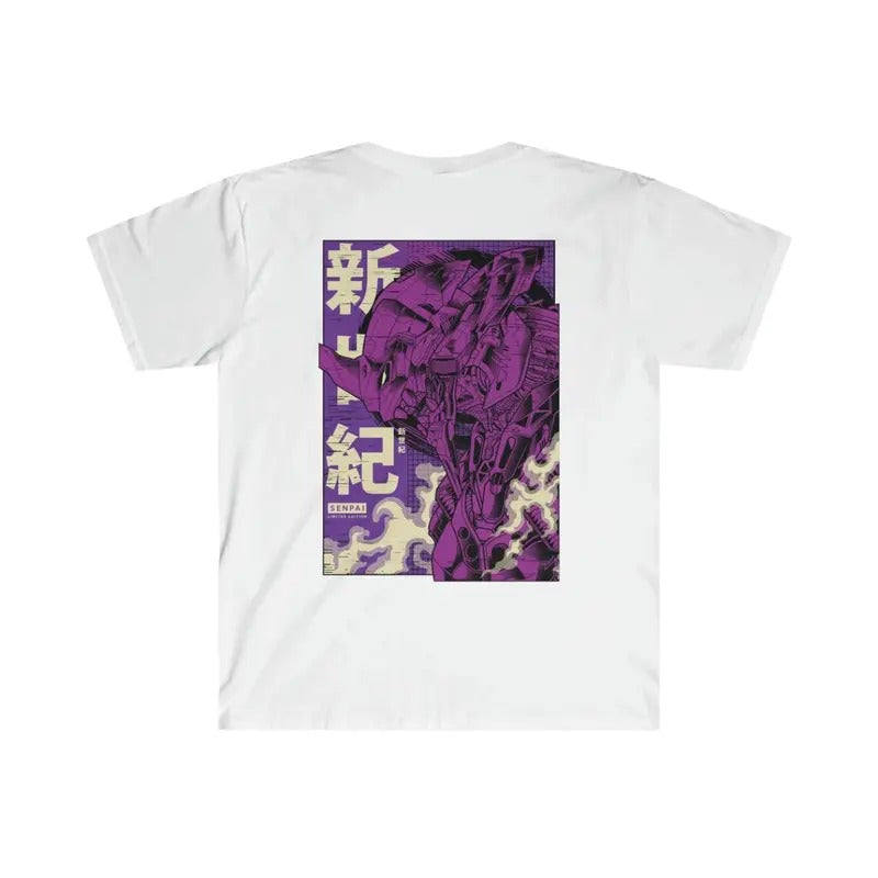 Vintage Evangelion Anime Man Woman Fan Top Menswear - Adult & Kids T-Shirts, Sweatshirts & Hoodies apparel design preview 1