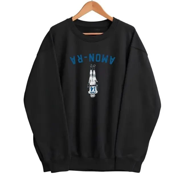 Vintage Football Amon Ra St. Brown Touchdown Detroit - Adult & Kids T-Shirts, Sweatshirts & Hoodies apparel design preview 1