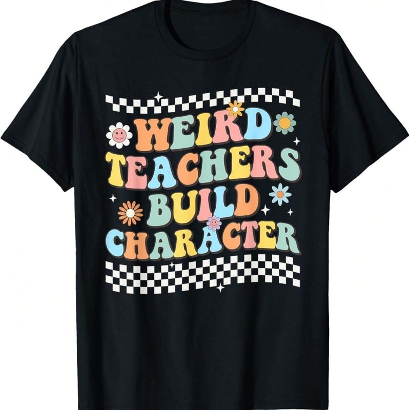 Vintage Funny Teacher Sayings Weird Teachers Build - Adult & Kids T-Shirts, Sweatshirts & Hoodies apparel design preview 1