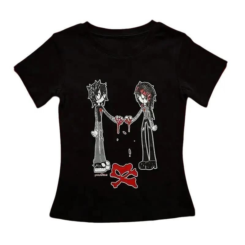 Vintage Gothic Emo Girl Baby Summer Top 90s Y2k - Adult & Kids T-Shirts, Sweatshirts & Hoodies apparel design preview 1