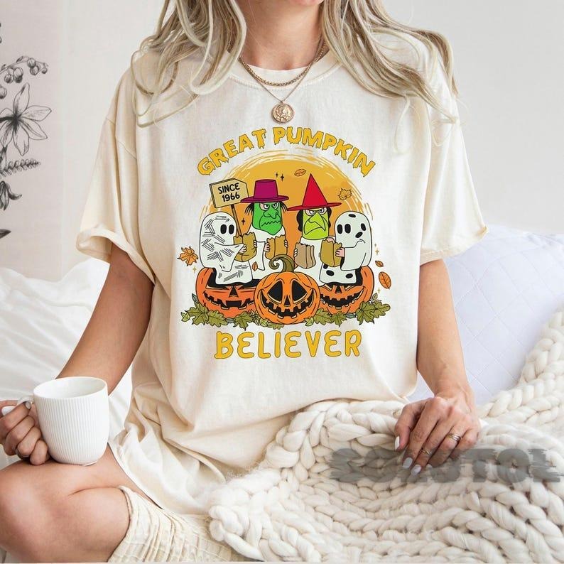 Vintage Great Pumpkin Believer I Got Rock Cute Little - Adult & Kids T-Shirts, Sweatshirts & Hoodies apparel design preview 1