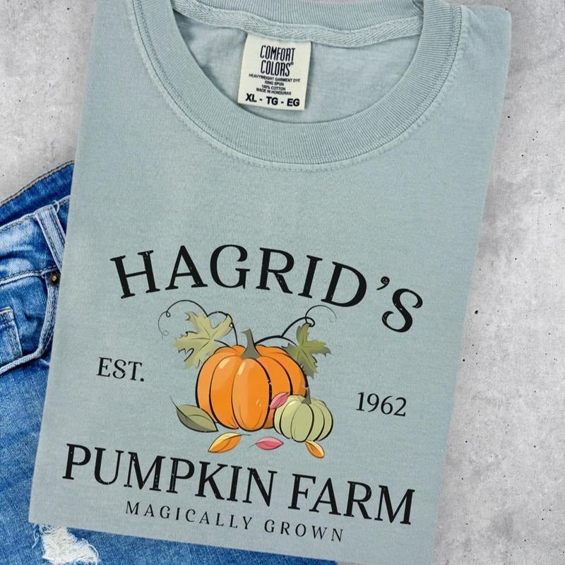 Vintage Hagrid'S Pumpkin Farm Cotton Top Womenswear - Adult & Kids T-Shirts, Sweatshirts & Hoodies apparel design preview 1