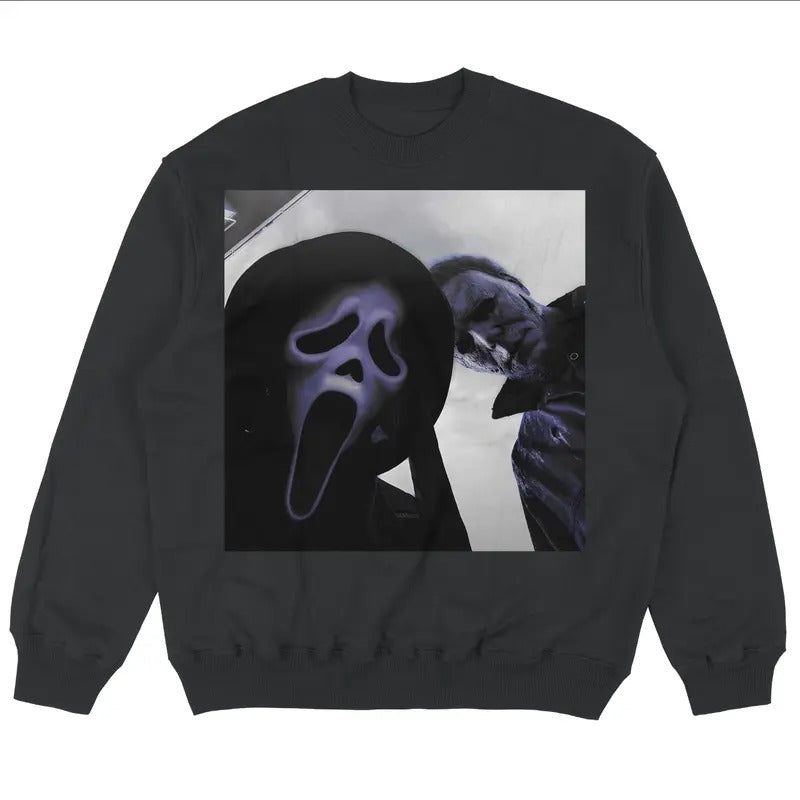 Vintage Halloween Michael Myers Ghostface Scream - Adult & Kids T-Shirts, Sweatshirts & Hoodies apparel design preview 1