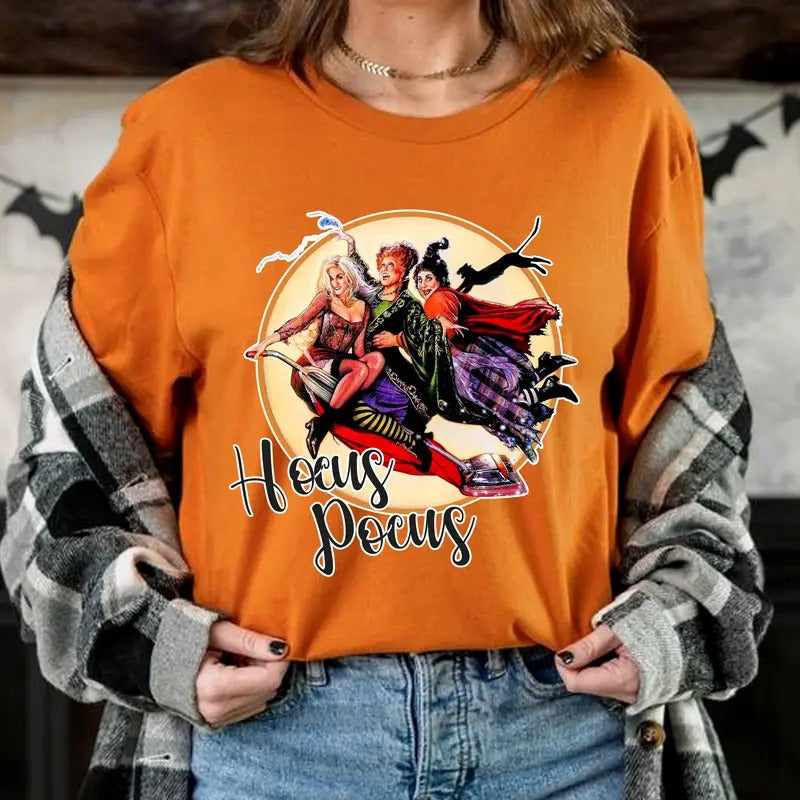 Vintage Halloween Sanderson Sisters Hocus Pocus - Adult & Kids T-Shirts, Sweatshirts & Hoodies apparel design preview 1