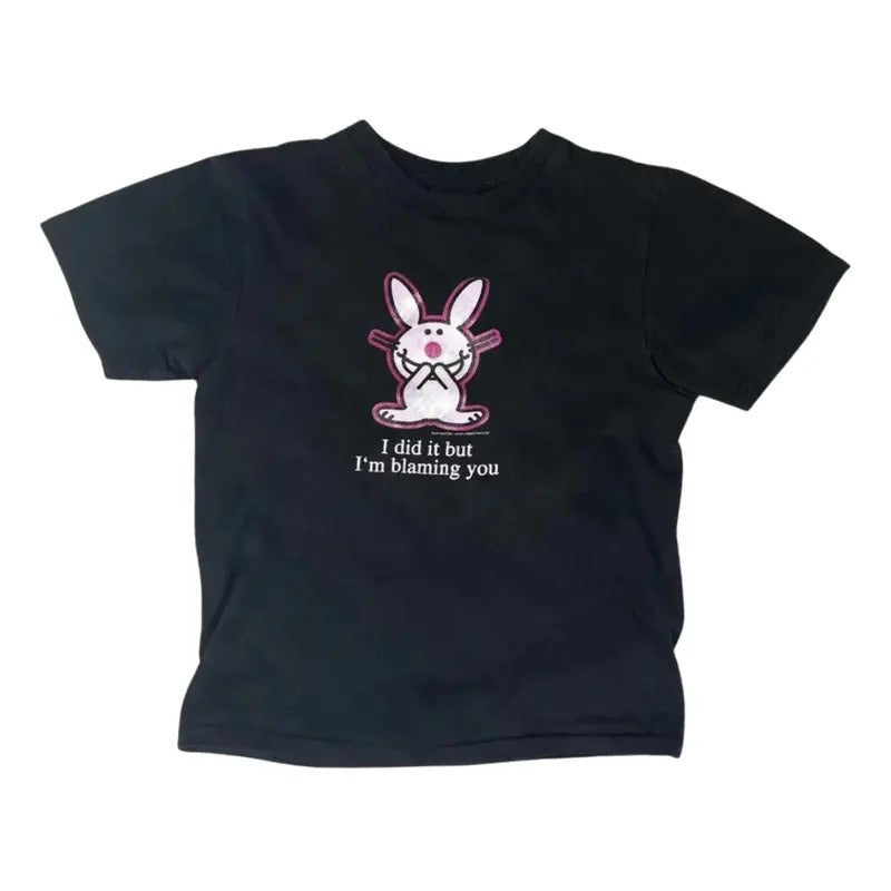 Vintage Happy Bunny Baby Womenswear Fitted Retro Y2K - Adult & Kids T-Shirts, Sweatshirts & Hoodies apparel design preview 1