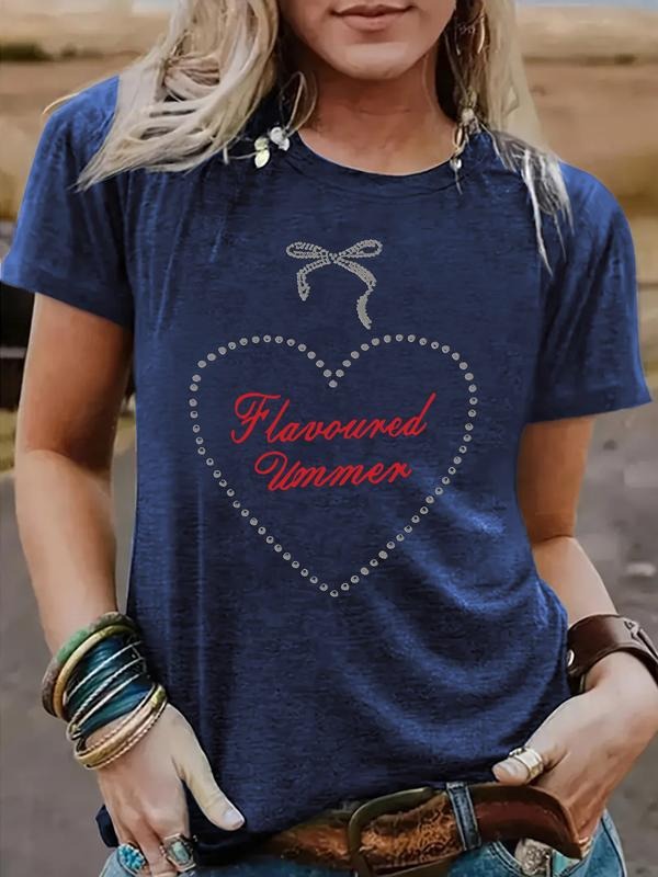 Vintage Heart Letter Print Casual Summer Breathable - Adult & Kids T-Shirts, Sweatshirts & Hoodies apparel design preview 1