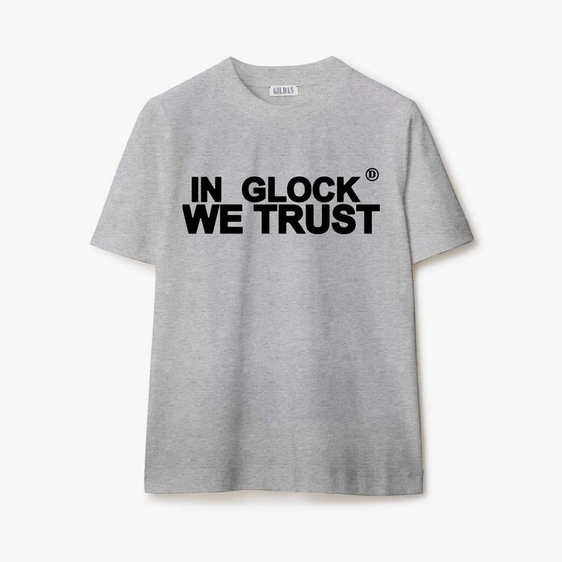 Vintage Glock We Trust Y2k 90s Hip Hop Classic - Adult & Kids T-Shirts, Sweatshirts & Hoodies apparel design preview 1