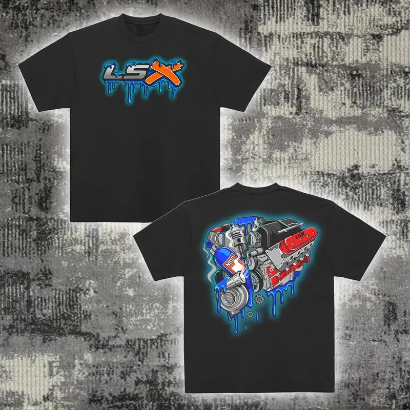 Vintage LSX GLOW Old School Cotton 2 Sided Classic - Adult & Kids T-Shirts, Sweatshirts & Hoodies apparel design preview 1