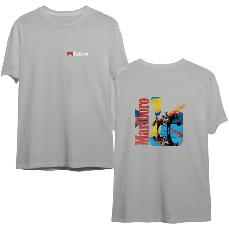 Vintage Marlboro 80s Cowboy Western 90s - Adult & Kids T-Shirts, Sweatshirts & Hoodies apparel design preview 1
