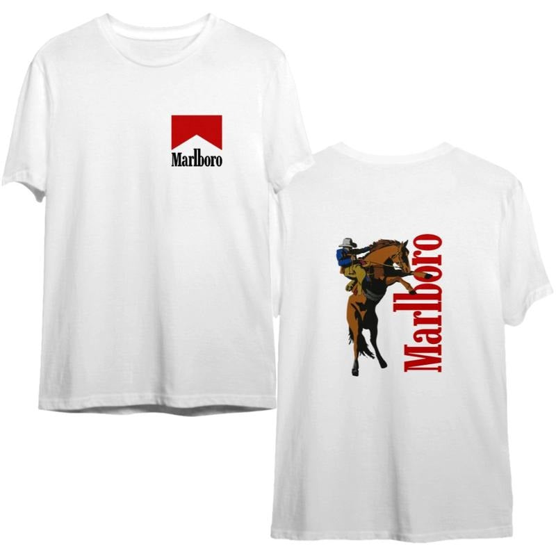 Vintage Marlboro Cowboy Wild West Country Music - Adult & Kids T-Shirts, Sweatshirts & Hoodies apparel design preview 1