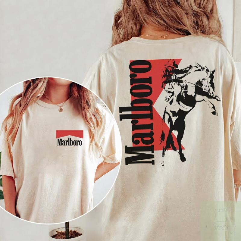 Vintage Marlboro Cowboy Wild West Killer Best Price - Adult & Kids T-Shirts, Sweatshirts & Hoodies apparel design preview 1
