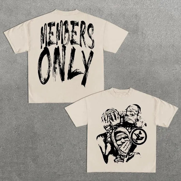 Vintage Members Only Short Sleeve Y2k Cotton Top - Adult & Kids T-Shirts, Sweatshirts & Hoodies apparel design preview 1