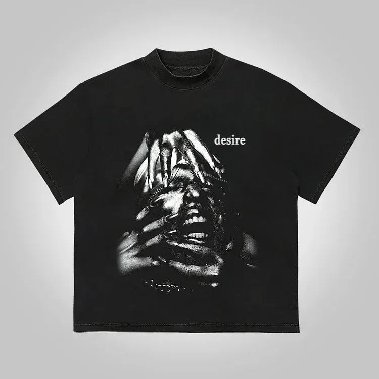 Vintage Mummy Struggle Desire Print Cotton Menswear - Adult & Kids T-Shirts, Sweatshirts & Hoodies apparel design preview 1