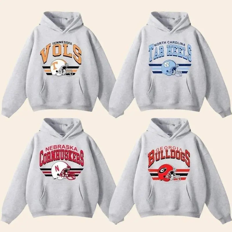 Vintage NCAA College Football New Retro Ash All Team - Adult & Kids T-Shirts, Sweatshirts & Hoodies apparel design preview 1