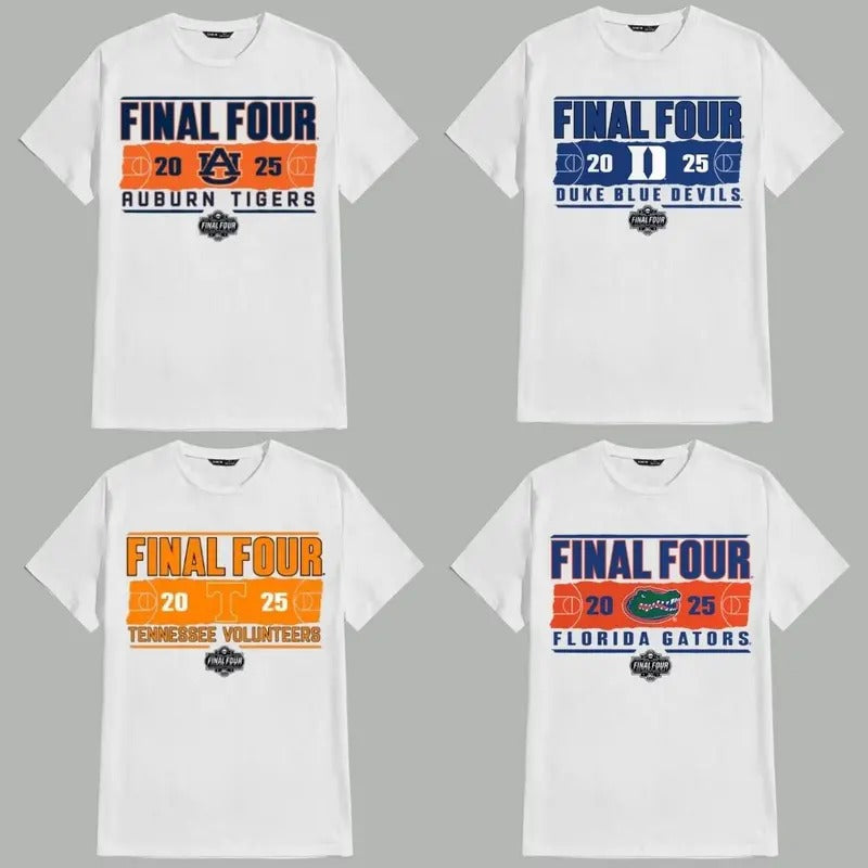 Vintage NCAA Final Four 2025 All Team Classic - Adult & Kids T-Shirts, Sweatshirts & Hoodies apparel design preview 1