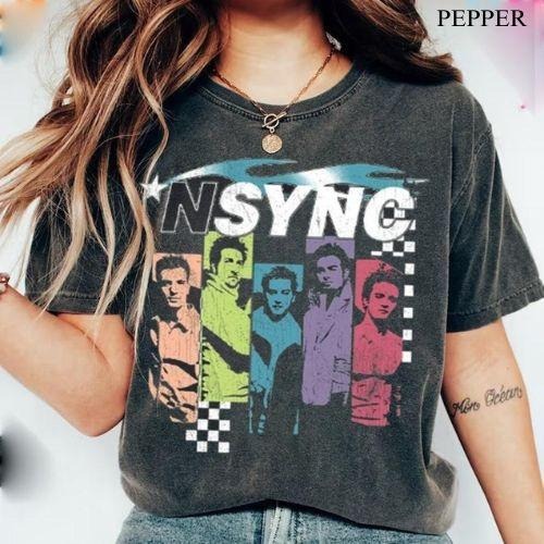Vintage NSYNC Boy Band 90s Nysnc Fan Gear Bye Tour - Adult & Kids T-Shirts, Sweatshirts & Hoodies apparel design preview 1