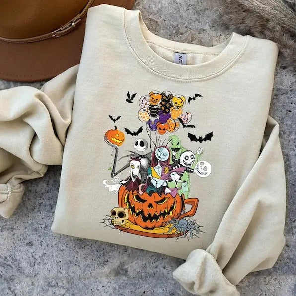 Vintage Nightmare Main Street Jack Skellington Oogie - Adult & Kids T-Shirts, Sweatshirts & Hoodies apparel design preview 1