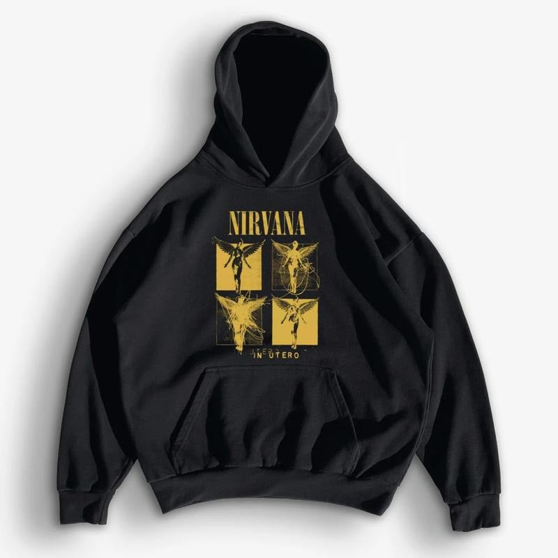 Vintage Niirvana 90'S Rock Grunge - Adult & Kids T-Shirts, Sweatshirts & Hoodies apparel design preview 1