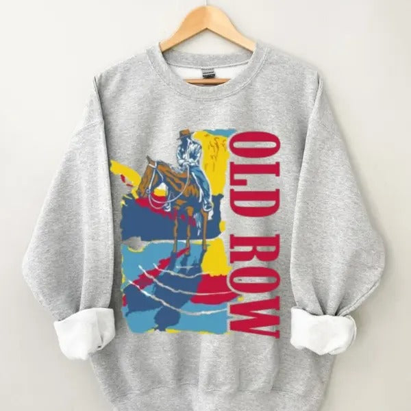 Vintage Old Row Cowboys - Adult & Kids T-Shirts, Sweatshirts & Hoodies apparel design preview 1