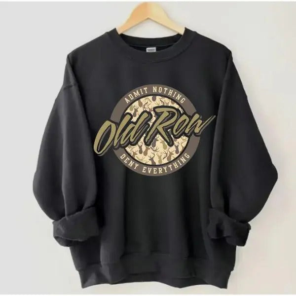 Vintage Old Row Admit Nothing Deny Everything - Adult & Kids T-Shirts, Sweatshirts & Hoodies apparel design preview 1