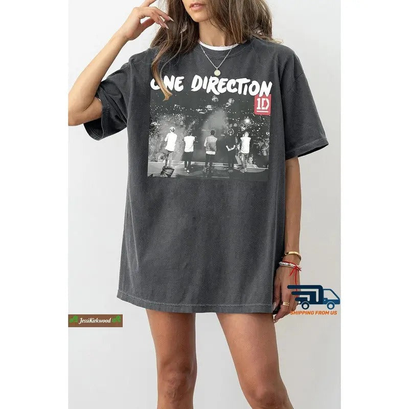 Vintage One Direction 1D Up All Night Tour 2024 - Adult & Kids T-Shirts, Sweatshirts & Hoodies apparel design preview 1