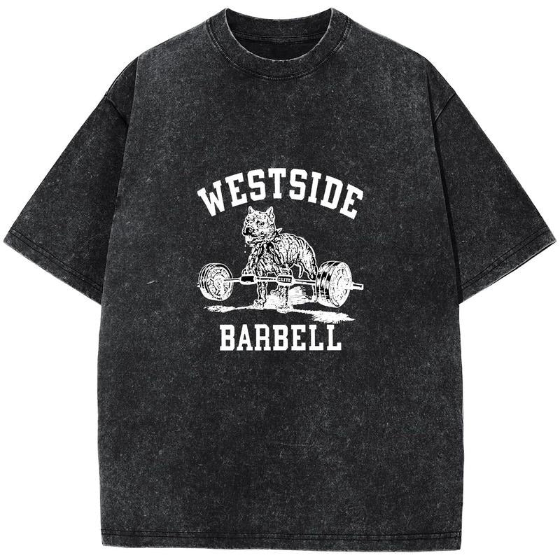Vintage Westside Barbell Gym Casual Loose Wash Cotton - Adult & Kids T-Shirts, Sweatshirts & Hoodies apparel design preview 1
