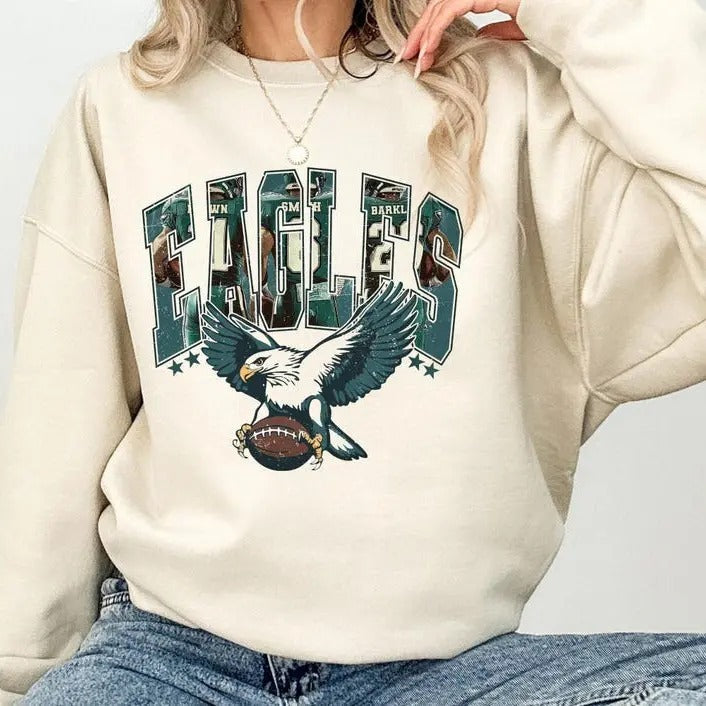 Vintage Philadelphia Football Champion Fan Bird Gang - Adult & Kids T-Shirts, Sweatshirts & Hoodies apparel design preview 1