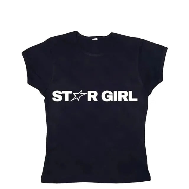 Vintage Star Girl Baby Casual Short Sleeve Goth Emo - Adult & Kids T-Shirts, Sweatshirts & Hoodies apparel design preview 1