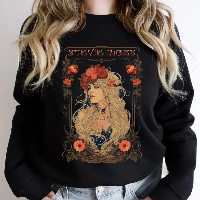Vintage Stevie Nicks Fan 2024 Tour Concert - Adult & Kids T-Shirts, Sweatshirts & Hoodies apparel design preview 1