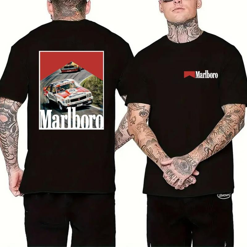 Vintage Marlboro Racing Double Sided Tops - Adult & Kids T-Shirts, Sweatshirts & Hoodies apparel design preview 1