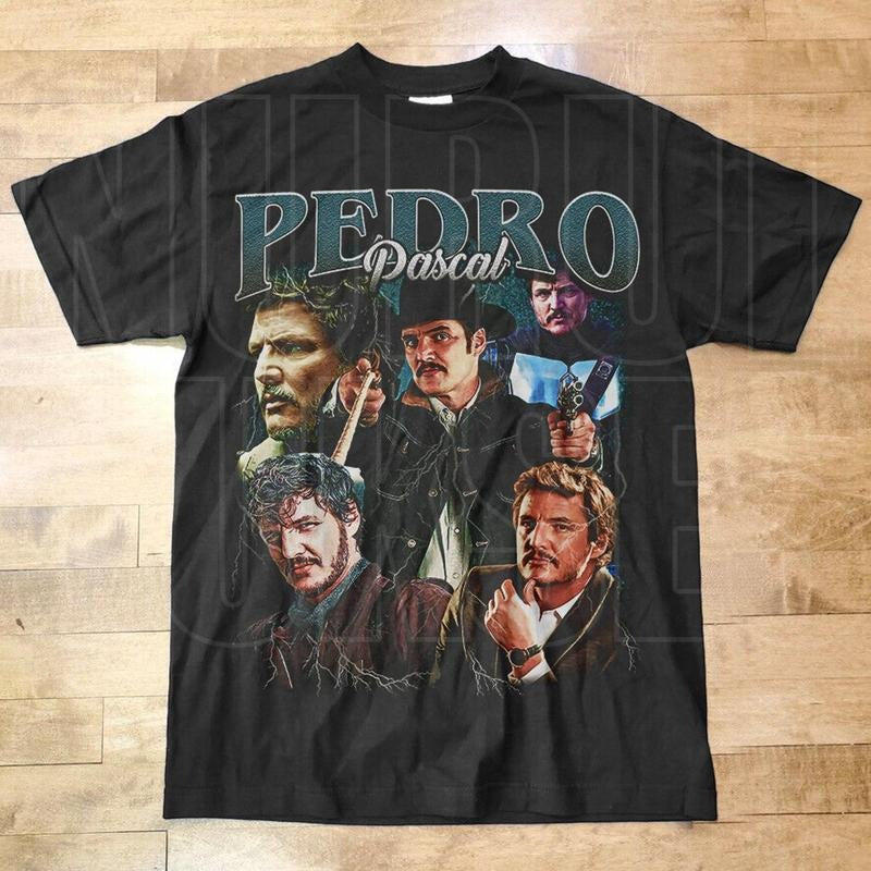 Vintage Pedro P4sc4l Actor Retro 90s Javier Peñ Narco - Adult & Kids T-Shirts, Sweatshirts & Hoodies apparel design preview 1