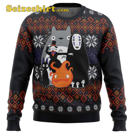 Vintage Ghibli Miyazaki Ugly Ugly Christmas Sweater - Gift Idea product image