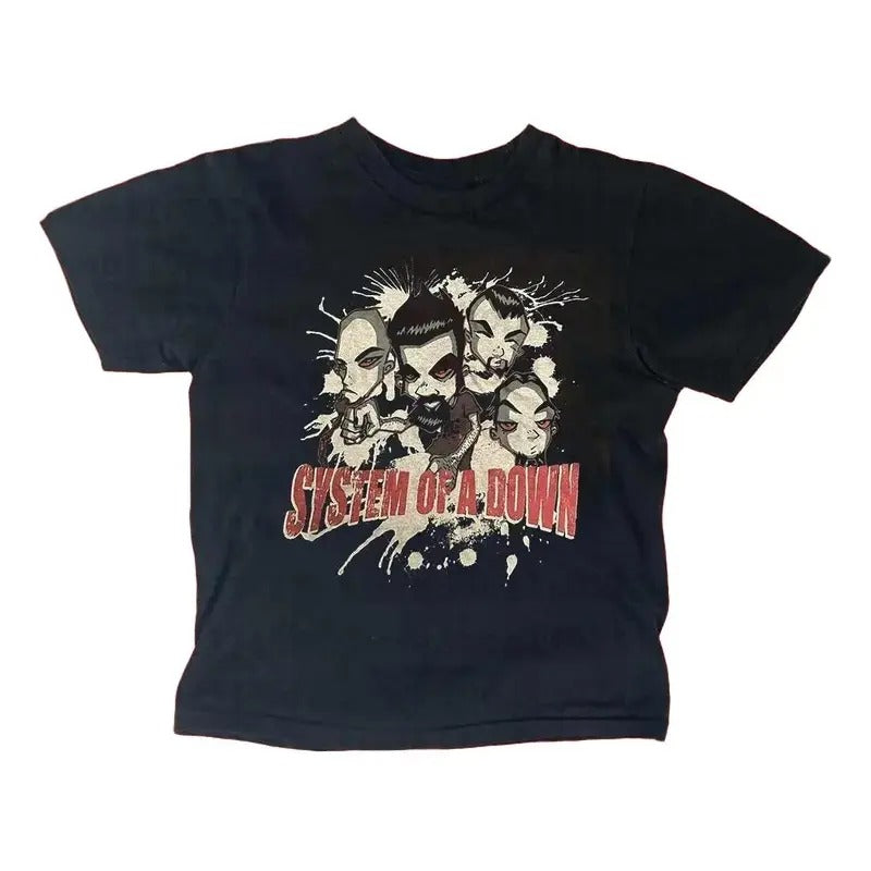 Vintage System Down Baby Gothic Emo Girl Top Y2k - Adult & Kids T-Shirts, Sweatshirts & Hoodies apparel design preview 1