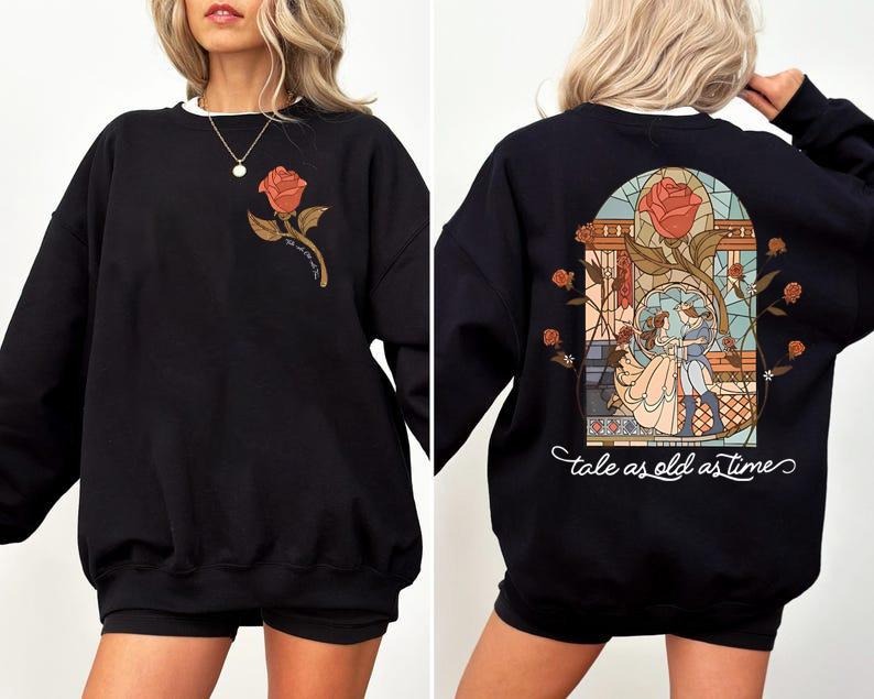Vintage Tale As Old Time Beauty N Beast Belle - Adult & Kids T-Shirts, Sweatshirts & Hoodies apparel design preview 1