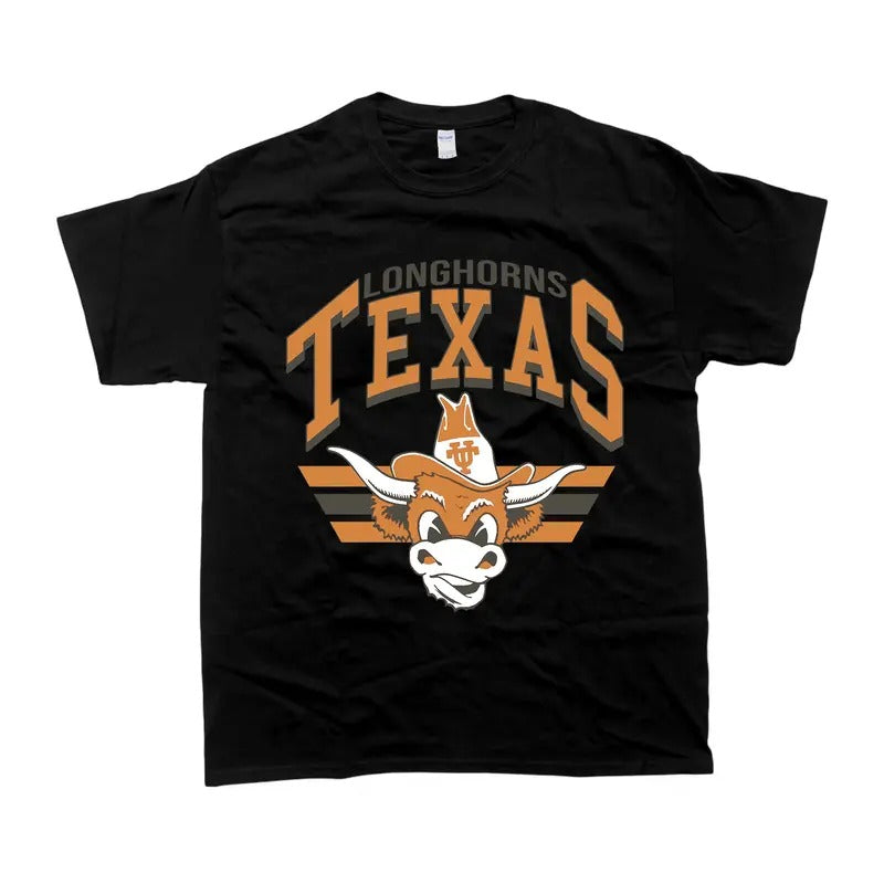 Vintage Texas Longhorns Tan Casual Menswear Retro - Adult & Kids T-Shirts, Sweatshirts & Hoodies apparel design preview 1