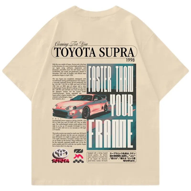 Vintage Toyota Supra JDM Car Enthusiast Street Racing - Adult & Kids T-Shirts, Sweatshirts & Hoodies apparel design preview 1