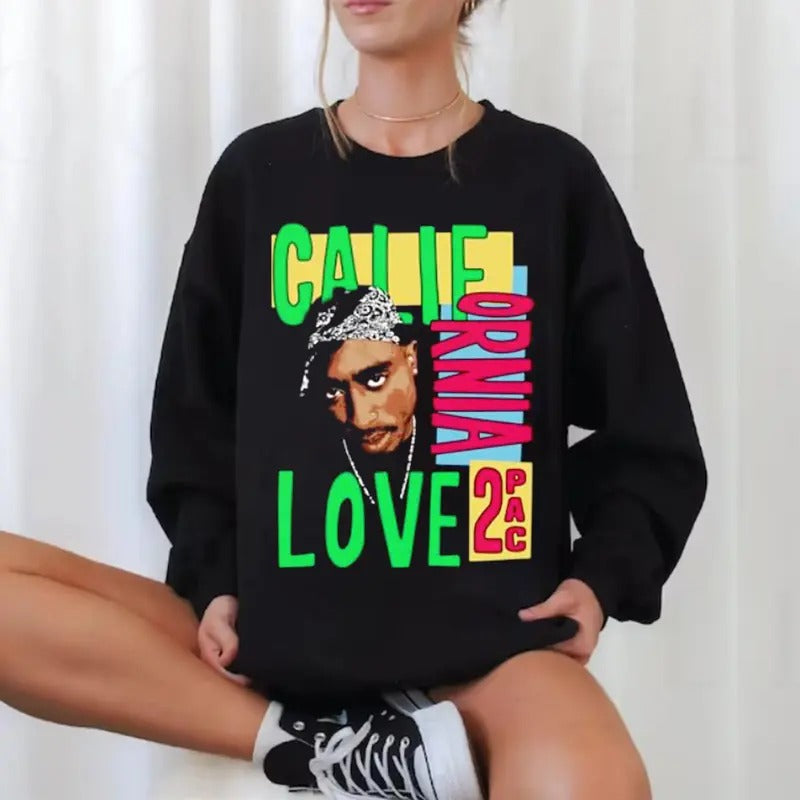 Vintage Tupac California Love Shakur 2Pac 90s Rapper - Adult & Kids T-Shirts, Sweatshirts & Hoodies apparel design preview 1