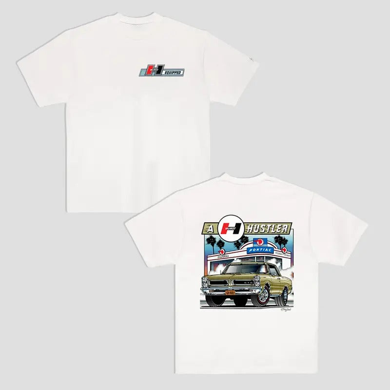 Vintage 2 Sides GTO Hurst Hustler Obs Cotton Old - Adult & Kids T-Shirts, Sweatshirts & Hoodies apparel design preview 1