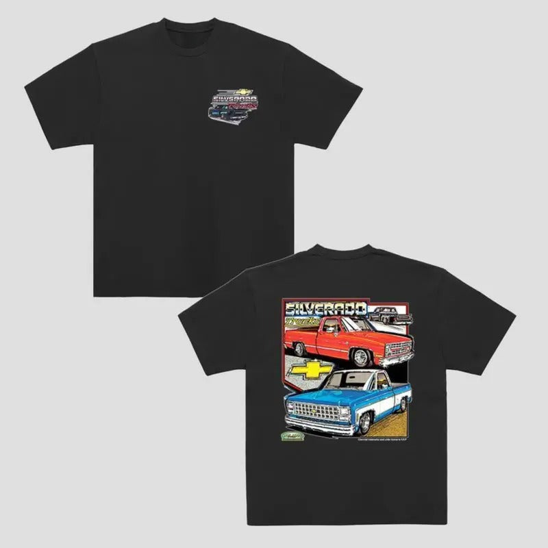 Vintage Chevy Silverado Classic Car Cotton Him Old - Adult & Kids T-Shirts, Sweatshirts & Hoodies apparel design preview 1