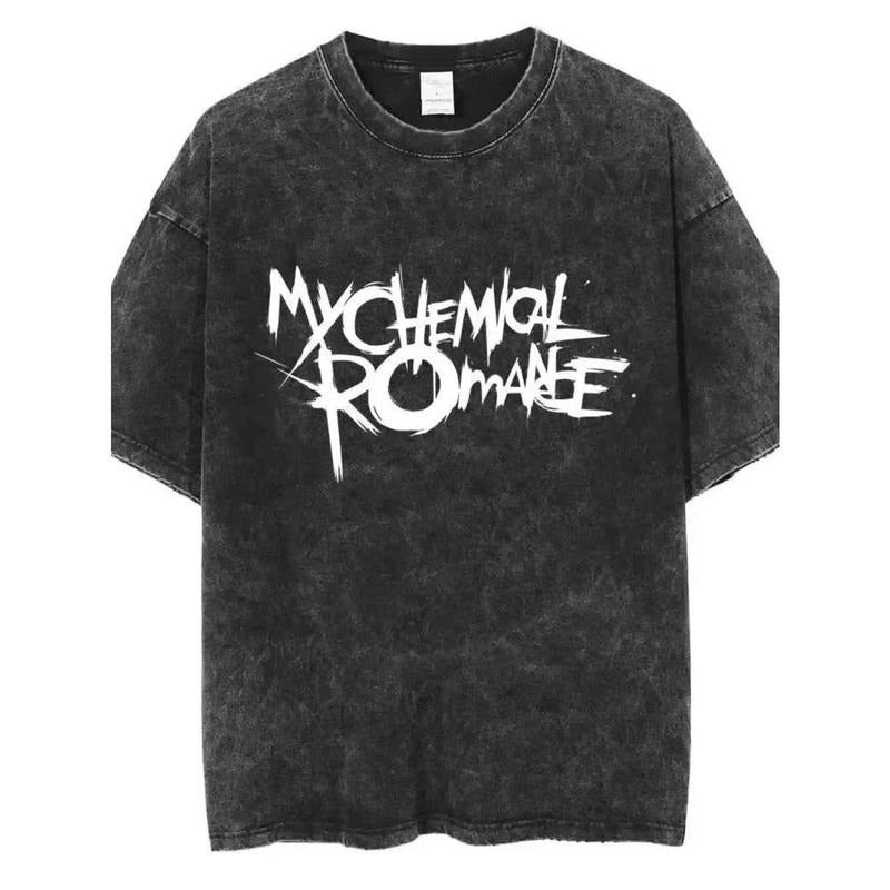 Vintage Washed My Chemical Romance Band Name Print - Adult & Kids T-Shirts, Sweatshirts & Hoodies apparel design preview 1